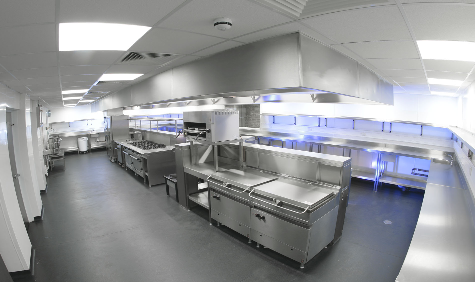 production kitchen design compact